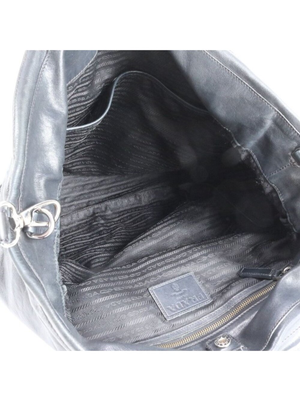 ★SOLD★ Prada Leather 2-Way Business Crossbody Document Briefcase Tote Commuting - Picture 10 of 11